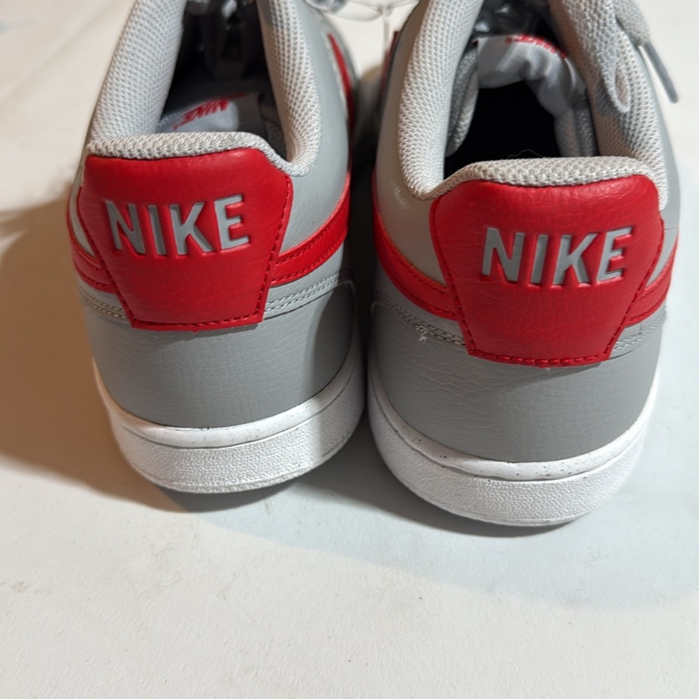 Nike Men's Gray and Red Sneakers - Picture 6 of 7